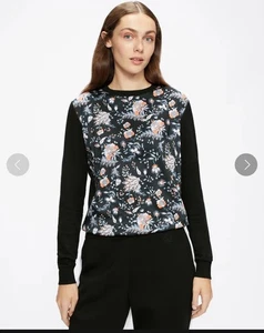Ted Baker Werti Sweater with silk Black size2,36-38 - Picture 1 of 16