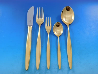 Kopenhagen Gold by Wmf 800 Talheres de Prata Serviço 12 Conjunto de Jantar 65 Peças Moderno - Imagem 1 de 4