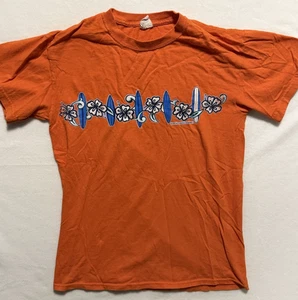 VTG North Shore Hawaii Gildan Heavy Cotton Orange T-Shirt Size Small - Picture 1 of 9