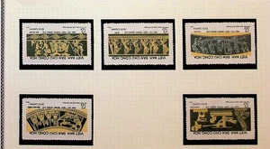NORTH VIETNAM Sc 693-7 NH ISSUE OF 1973 - TRADITIONAL ART - (CJ25) - Picture 1 of 1