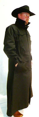   WESTERN COWBOY RANGER DUSTER  COAT  QUILT or Nylon  LINED - Image 1 of 4