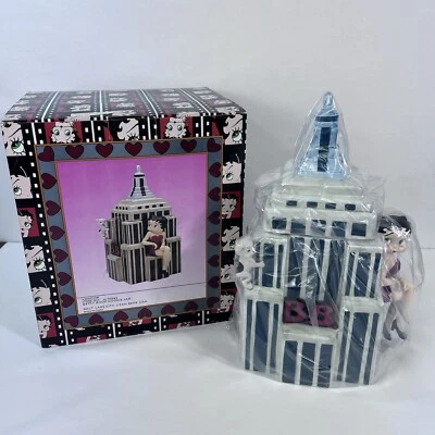 Винтажная Редкая Баночка для Печенья Vandor 1998 Betty Boop Небоскреб Здание В Открытой Коробке - Изображение 1 из 4