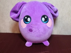 Squeezamals 2018 felpa elefante púrpura animal de peluche 9" diamante - Imagen 1 de 14