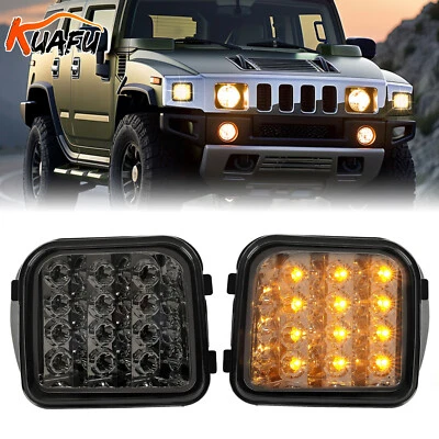 Lámpara de luz LED de esquina delantera para camioneta Hummer H3 H3T 06-10 señal ahumada estacionamiento Foto 1 de 4