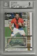 2014 SAGE HIT AUTOGRAPHS GOLD #A113 MIKE EVANS 77/250 BGS MINT 9