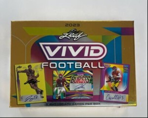2023 LEAF VIVID FOOTBALL SEALED BOX *5 AUTO* NFL 7    Q1442   
