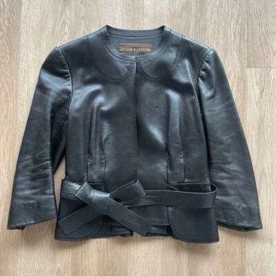 LOUIS VUITTON Marc Jacobs Collection Leather Jacket Size 36 Women's - Image 1 of 4