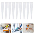40 Pcs White Silicon Sealant Pointed Caulking Nozzle Tool Applicator