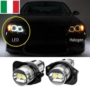 Lampade LED Posizione 6000K 20W Fari Angel Eyes Xenon per BMW SERIE 3 E90 E91 - Foto 1 di 11