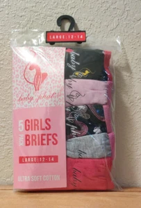 Baby Phat Girl’s Briefs 5 Pack Cotton Large 12-14 NIP - Picture 1 of 2