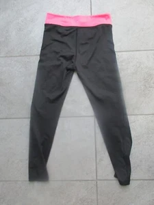 H&M Sport lange Thight Leggings Hose Laufhose Gr.146/152 schwarz + Bund pink/ros - Bild 1 von 4