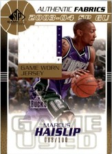 2003-04 SP Game Used BK Authentic Fabrics Gold JERSEY/100 You Pick