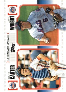 2010 (METS) Topps Legendary Lineage #LL18 Gary Carter/David Wright