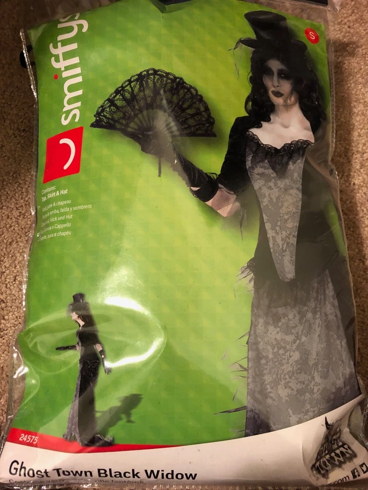 Ghost Town Black Widow Women's Halloween Costume - Size Small - Image 1 of 1
