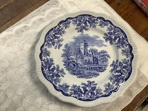 Spode Blue Room Collection Ruins Plate 10 3/4” Regency Series - Picture 1 of 5