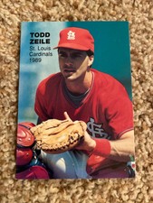 Todd Zeile Cardinals 1989 Rookies Superstars Final RARE UNLICENSED CARD RC