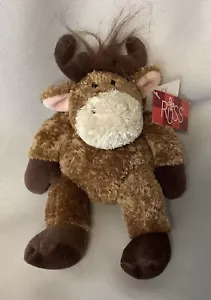 RETIRED RUSS THE BULL COW ~TWINKLE~ BROWN PLUSH BEANIE TOY~ ~NEW WITH TAGS~ - Picture 1 of 6