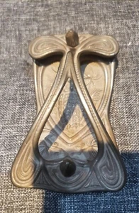Pre-owned Cast Iron Owl Nouveau Ink Desk Blotter Circa 1890's - Picture 1 of 3