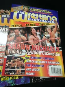 Revista ilustrada PWI Pro Wrestling - agosto 1996 - Michaels + póster soleado - Imagen 1 de 3