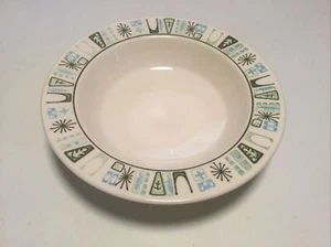 MCM Taylor Smith Taylorstone 7 3/4” Cathay Soup Cereal Bowl Atomic Starburst - Picture 1 of 4