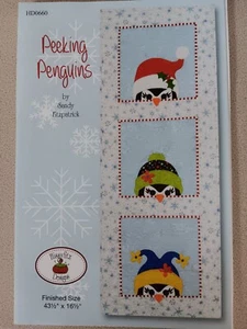 Aplique de pingüinos Hissyfitz Designs patrón de edredón HD0660 43,5" x 16,5" - Imagen 1 de 2