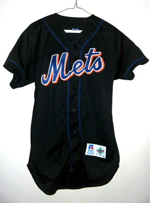 Camiseta Russell Auténtica New York Mets Negra Doble Punto 40 Mediana M Foto 1 de 4