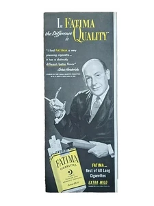 1951 Cedric Hardwicke Fatima Cigarettes Print Ad, Don Juan In Hell - Picture 1 of 1