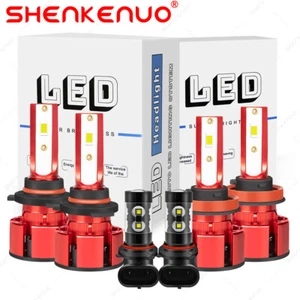 For 2013-2016 Ford Escape 6X 6000K LED Headlight Hi/Lo + Fog Light Bulbs Combo - Foto 1 di 12