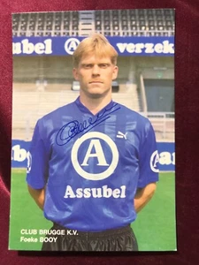 Autograph FOEKE BOOY-Club Brugge 1990s-Belgium-Ex-Al Nassr/Sparta-handsigned-AK - Picture 1 of 2
