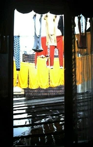 Orig Kodachrome Slide, Old Under Garments / Long Johns hanging on Washing Line - Picture 1 of 1