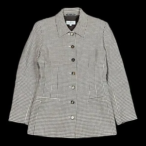 Blazer para mujer Valentino Miss V a cuadros de lana talla 42/8 - Imagen 1 de 7