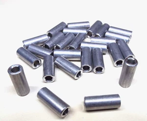 x50 #6 6-32 X .625 5/8" LUNGO 1/4 TONDO NON FILETTATO DISTANZIALE ALLUMINIO - Foto 1 di 12