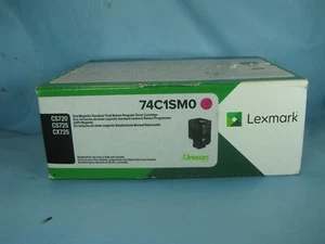 CARTUCHO DE TÓNER MAGENTA ORIGINAL LEXMARK 74C1SM0 CS720 CS725 - NUEVO - Imagen 1 de 1