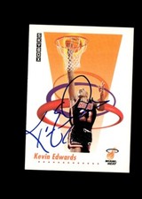 Kevin Edwards 1991-92 Skybox Heat authentic autographed card