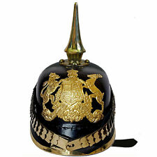German Officer Prussian Pickelhaube Helmet Long Spiked ww1 ww2 Imperial Hat