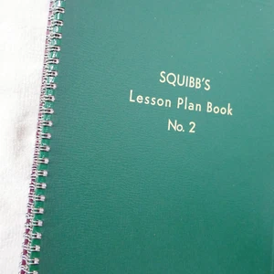 SQUIBB'S Lesson Plan Book No. 2 Green - Picture 1 of 6