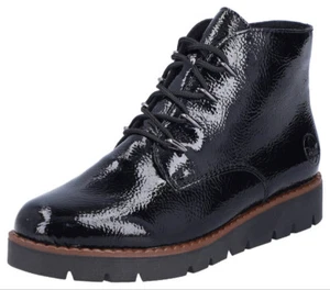 RETOURE - RIEKER Plateaustiefelette Schnürstiefelette 723882 Schwarz 39 EU - Bild 1 von 2