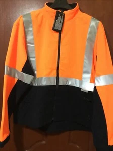 Pack of 3 Coldkilla Hi Vis Polar Fleece Jumper Orange/Navy Size 3XL 122cm Chest - Picture 1 of 5