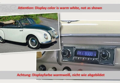 für IFA F9 1954 1955 1956 RetroSound Oldtimer Auto Radio DAB+ UKW Bluetooth AUX - Bild 1 von 4
