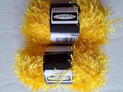 Department 71 Sparklelash eyelash yarn, Lemon Zest, lot of 2(103 yds ea) - Image 1 of 2