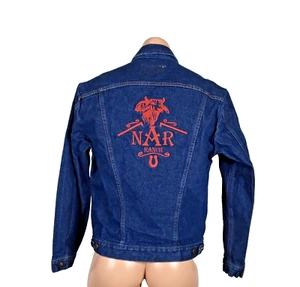 Chaqueta de mezclilla vintage Wrangler NAR RANCH Realtor bordada occidental Y2K M mediana - Imagen 1 de 9