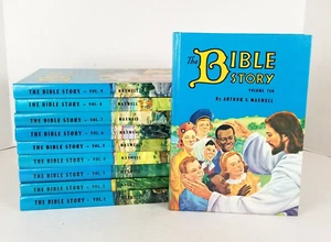 The Bible Story Arthur S Maxwell Childrens COMPLETE SET Vol 1-10 1950s - Picture 1 of 12