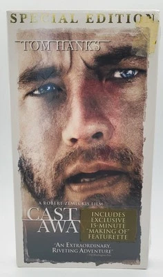 New Cast Away Special  Edition VHS Tape Movie Factory-Sealed +15 min "Making of" - Image 1 of 4