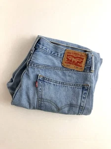 Levi’s 505 Size Regular Fit Blue Denim Jeans Light Tag 36X29 Measures 37X28.5 - Picture 1 of 14