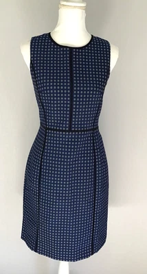 Vestido Vaina J.Crew Clásico Ajustado Sin Mangas~Azul~Talla 2~NUEVO SIN ETIQUETAS Foto 1 de 4