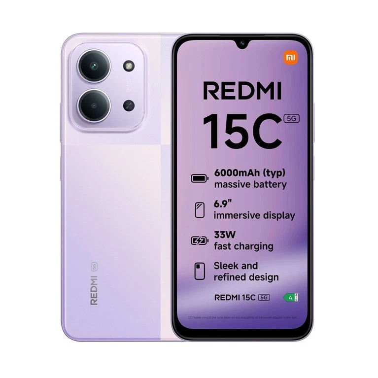 Xiaomi Redmi 15C 256Gb 4Gb-RAM 5G Dual Sim - Dusk Purple - Immagine 1 di 1