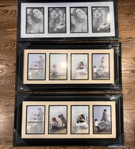 NEW Lot 3 Collage Collection Matted Frame Holds four 4 X 6in Photos - Picture 1 of 11