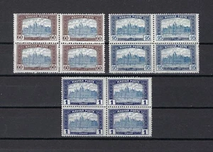Hungary 1919 Sc# 188/91 Parliament 3 blocks of 4 MNH - Picture 1 of 1