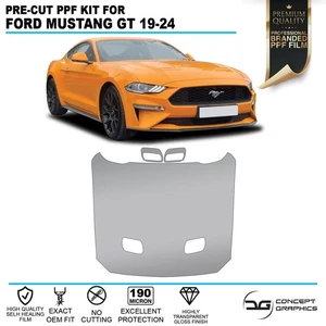 Protector de virutas de piedra de capó completo PPF película de protección de pintura para Ford Mustang GT 19+ - Imagen 1 de 4