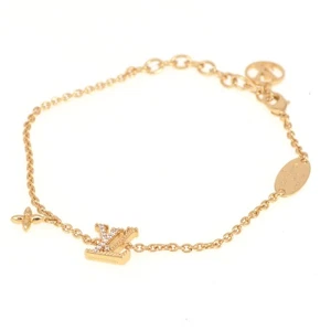 LOUIS VUITTON M00587 Bracelet Gold Plated Ladies jewelry S#141207 - Picture 1 of 7